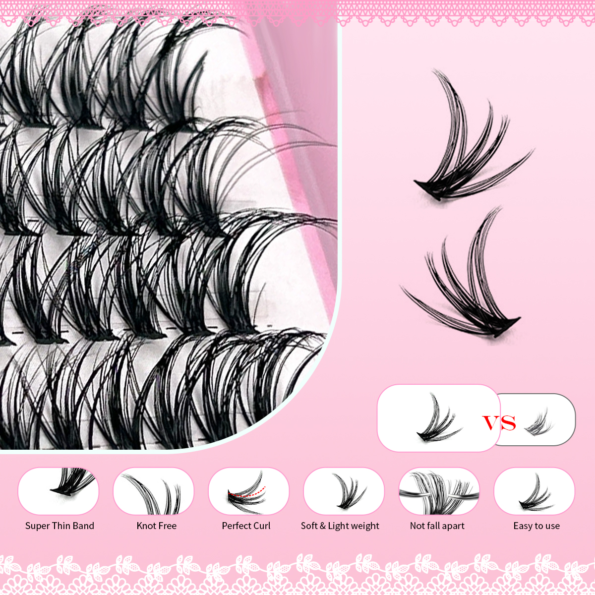 Lash Clusters Kit 8-16mm Mixed - Eyelash Extension Doll Eye avaliação e preço