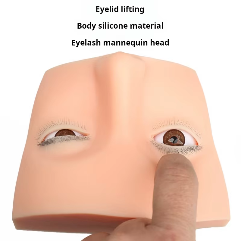 4 Layered Mannequin Head for E - Eyelash Extension Open Eye avaliação e preço