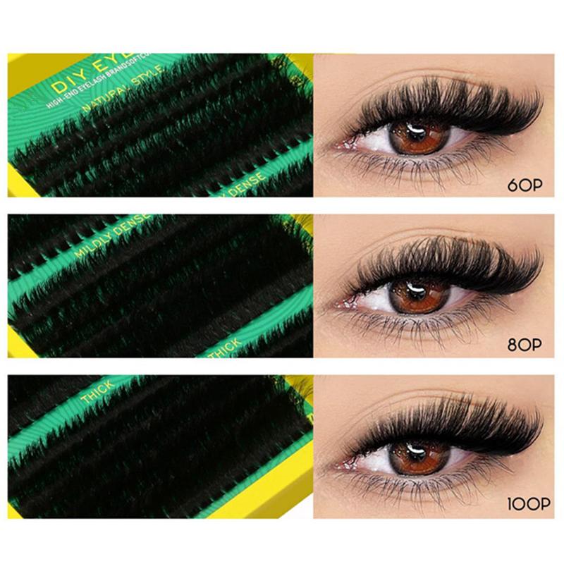 1 Set 3D Faux Mink Cluster Las - Individual Lash Tray avaliação e preço