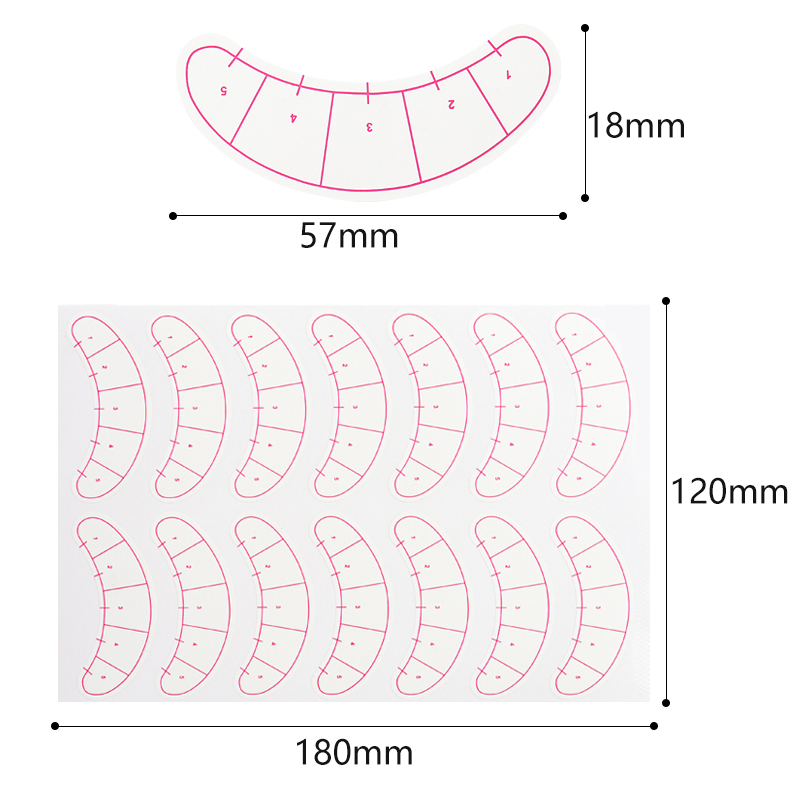 70 Pairs Eyelash Mapping Stick - Lash Mapping Sticker avaliação e preço