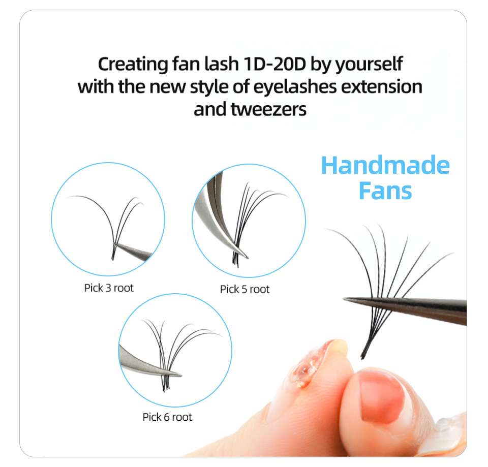 AGUUD 16 Rows Long 16-20mm Eye - Individual Lash Tray avaliação e preço