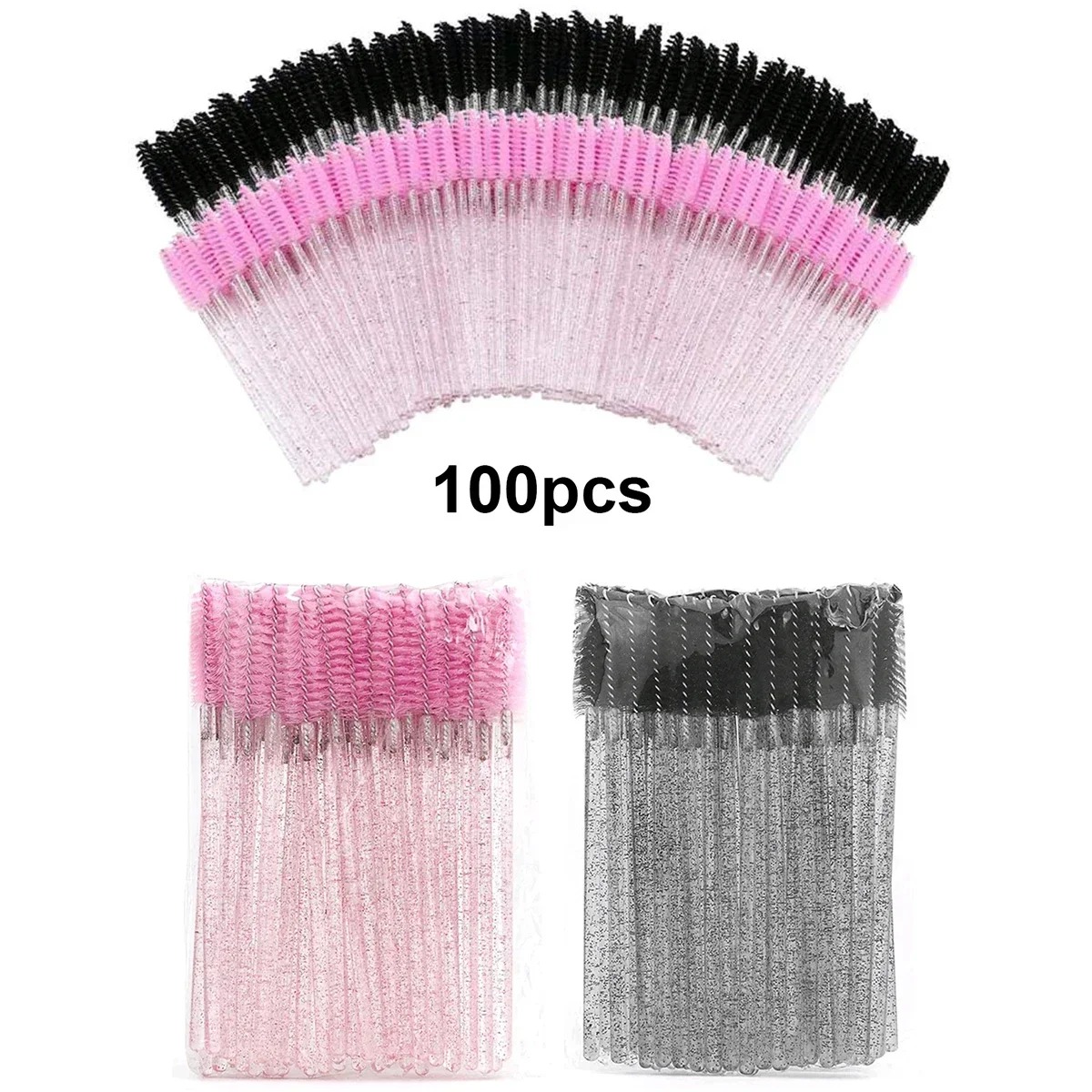 100pcs Disposable Eyelash Brus - Eyelash Extension Wholesale avaliação e preço