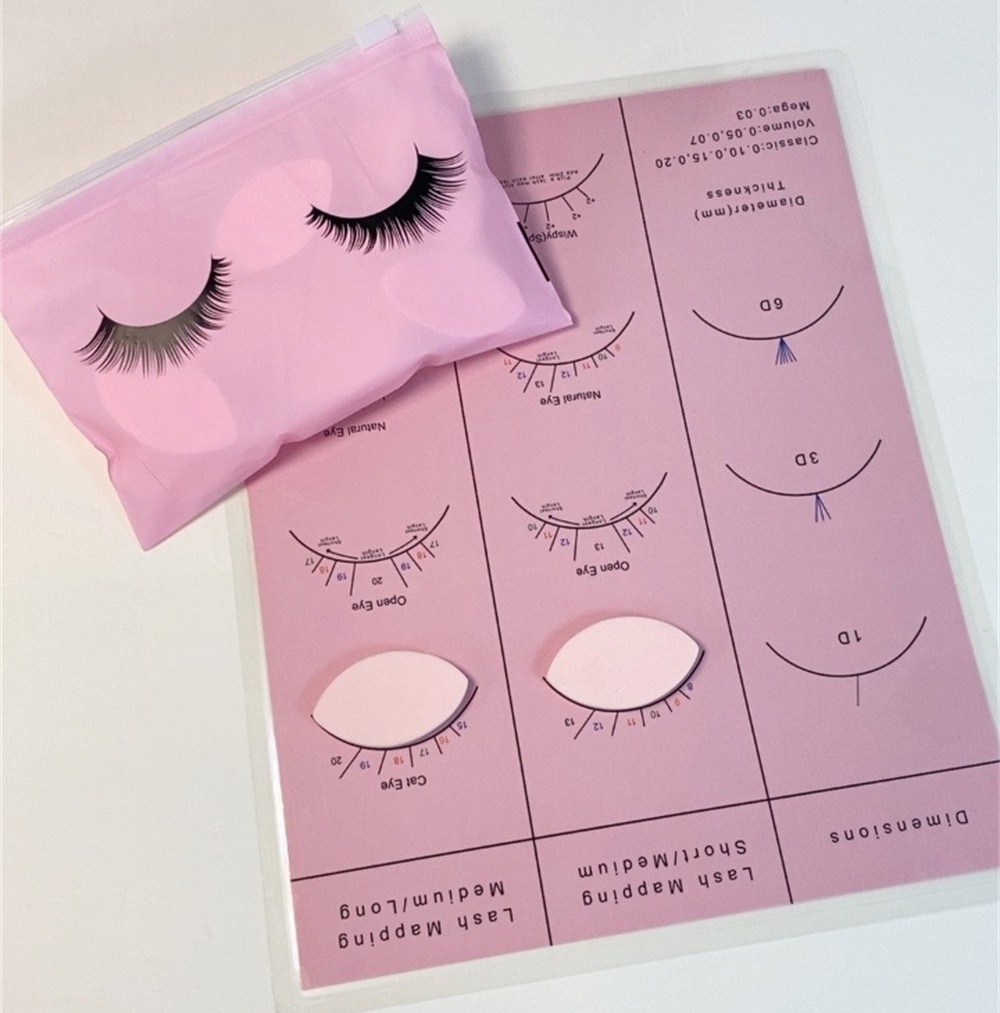 Beginner Lash Map Chart Wispy  - Lash Mapping Sticker avaliação e preço