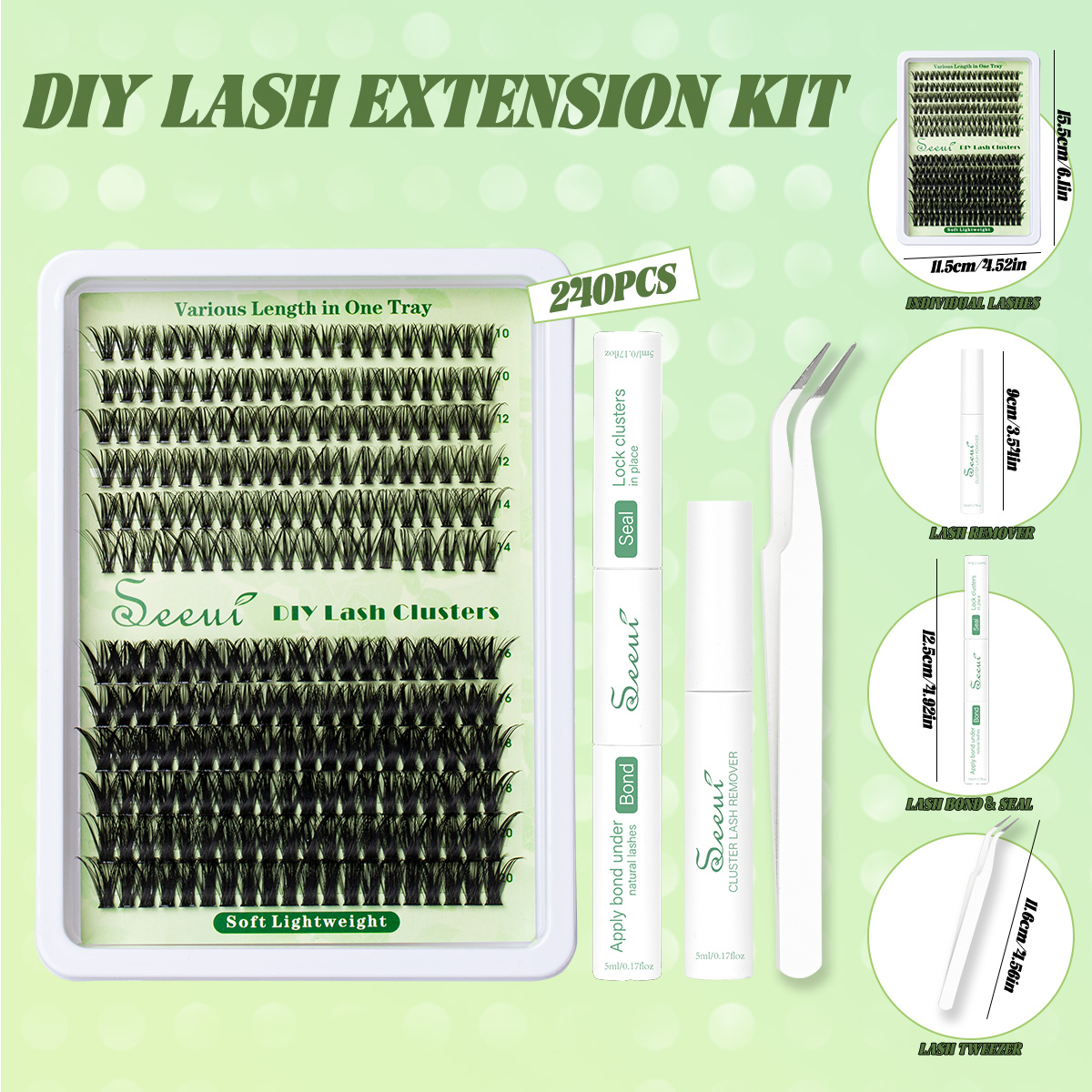 Cluster Lashes Kit Individual  - Eyelash Extension Volume Lashes avaliação e preço