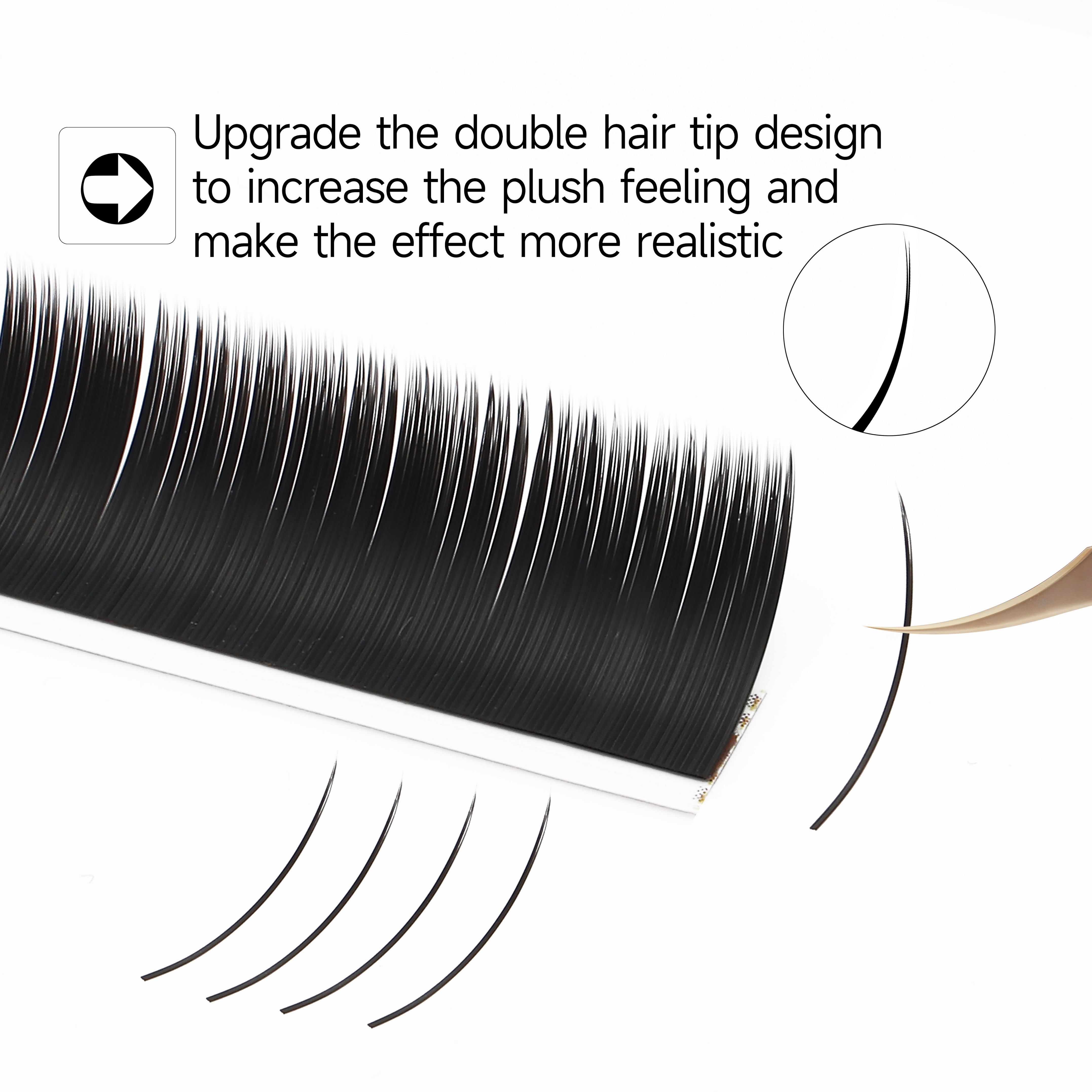 XIUSUZAKI Flat Ellipse Eyelash - Individual Lash Tray avaliação e preço