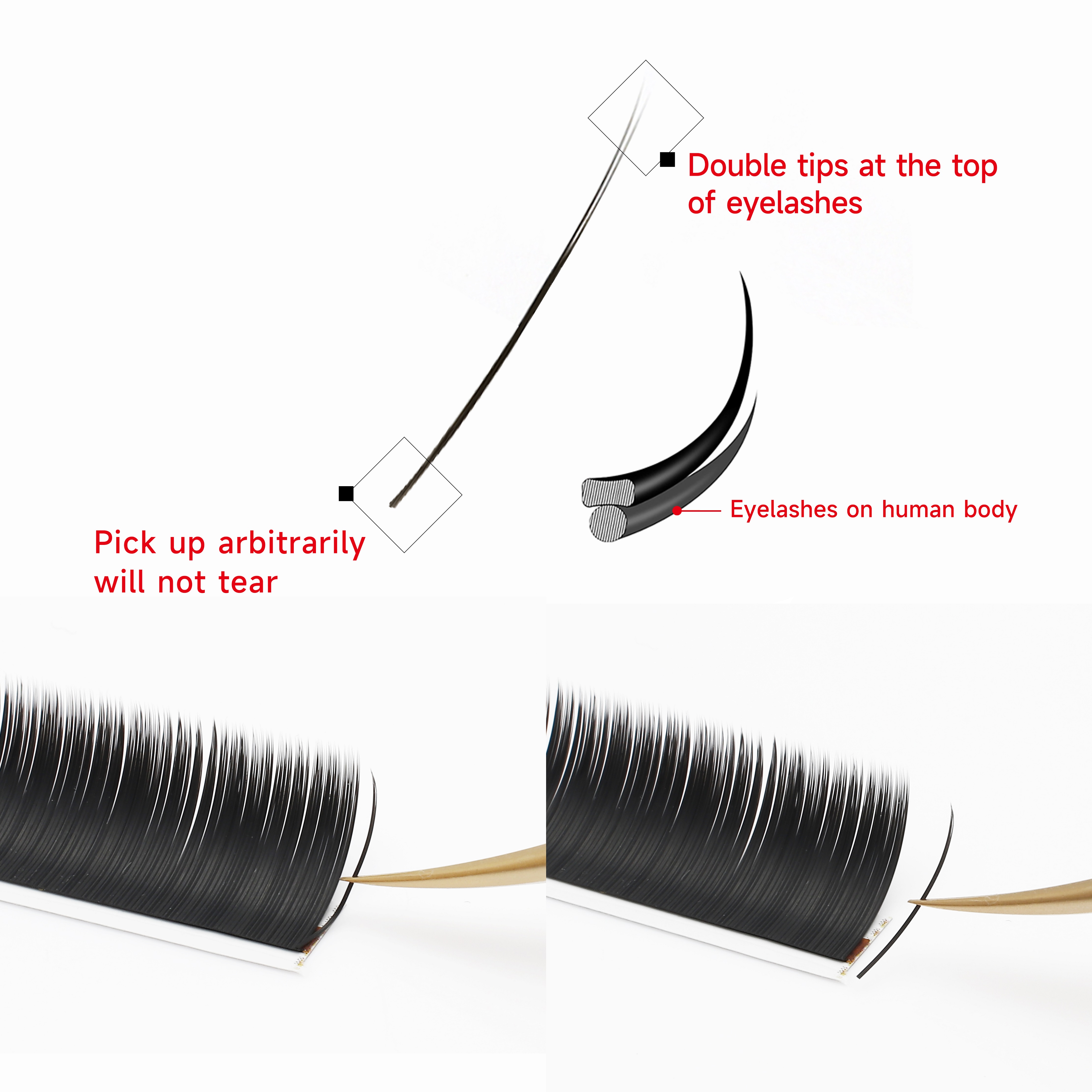 XIUSUZAKI Flat Ellipse Eyelash - Individual Lash Tray avaliação e preço