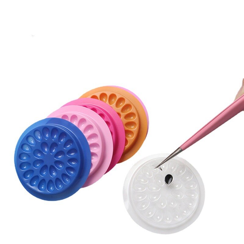 100pcs Eyelash Glue Holder Eye - Individual Lash Tray avaliação e preço