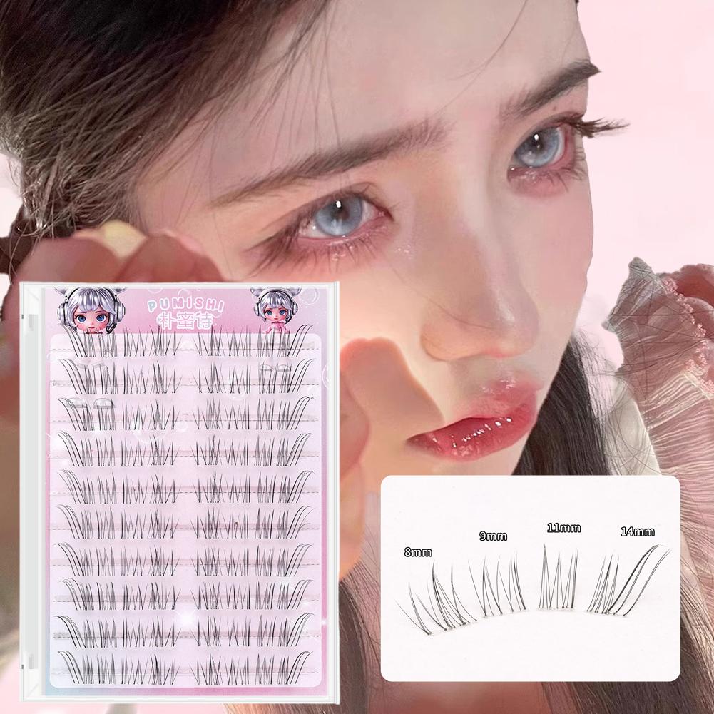 10 Rows Fox-style False Eyelas - Eyelash Extension Anime Style avaliação e preço