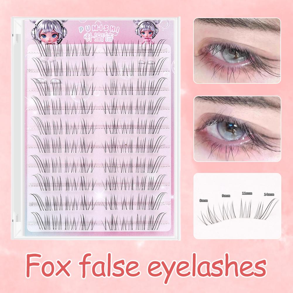 10 Rows Fox-style False Eyelas - Eyelash Extension Anime Style avaliação e preço