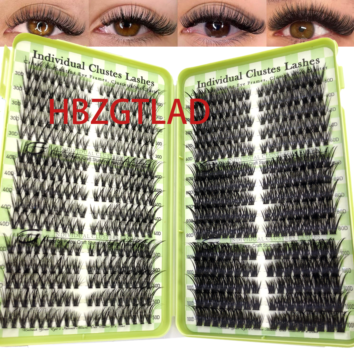 HBZGTLADLash Clusters book DIY - Eyelash Extension Mega Volume avaliação e preço