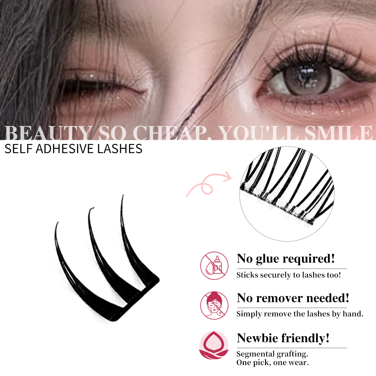 No-Glue Eyelash Clusters Ultra - Eyelash Extension Menu avaliação e preço