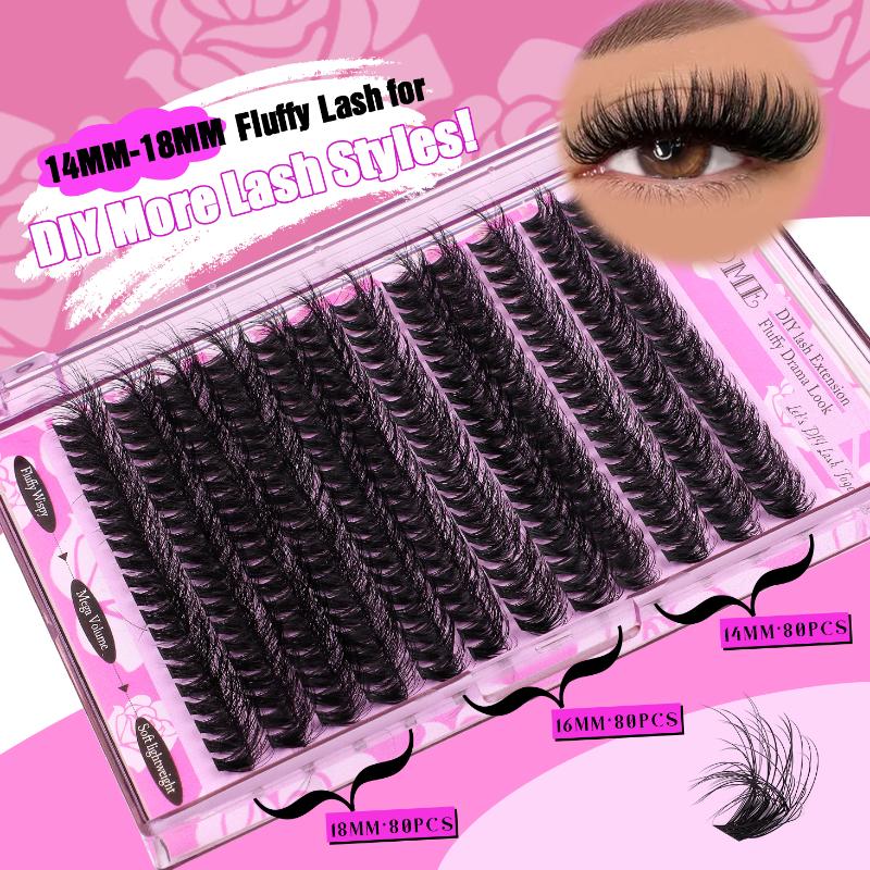 Volume D Curl Eyelash Cluster  - Eyelash Extension Volume Lashes avaliação e preço