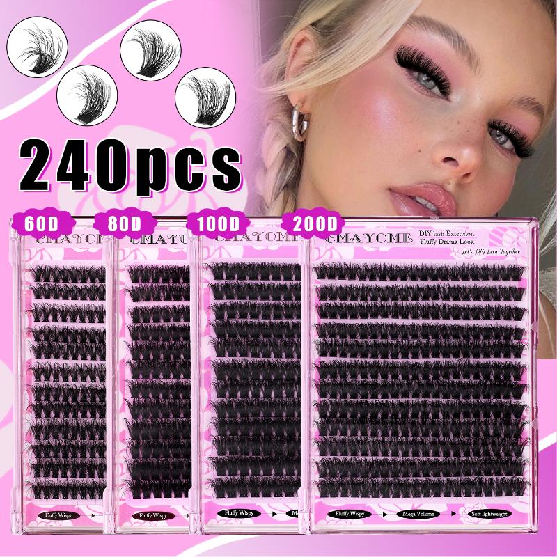 Volume D Curl Eyelash Cluster  - Eyelash Extension Volume Lashes avaliação e preço