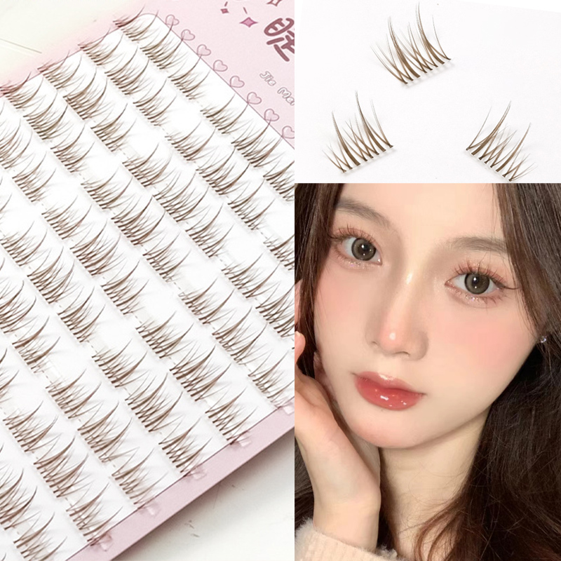 Sunflower Lashes Brown Manga F - Eyelash Extension Douyin avaliação e preço