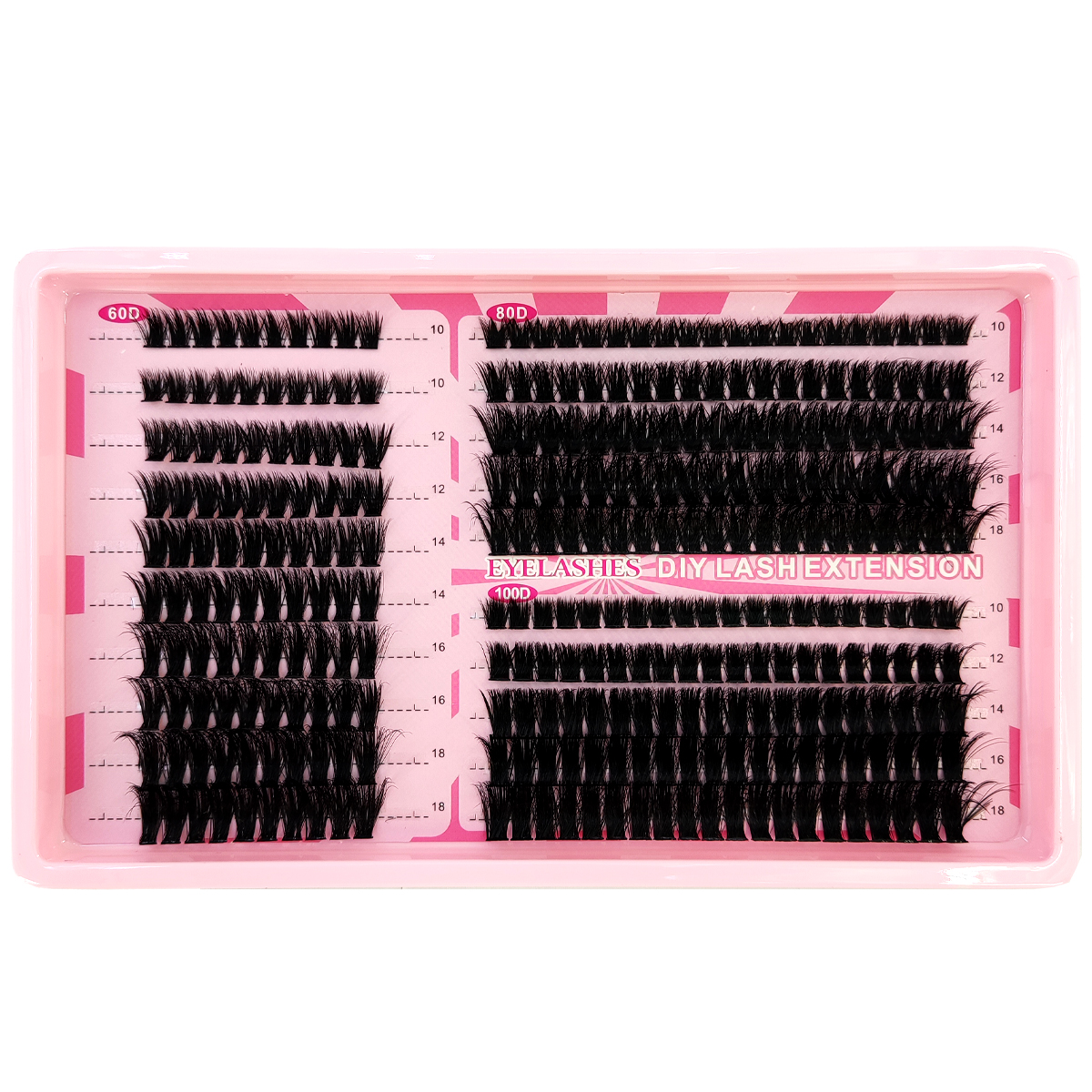 New 80D 100D eyelash group man - Eyelash Extension Doll Eye avaliação e preço