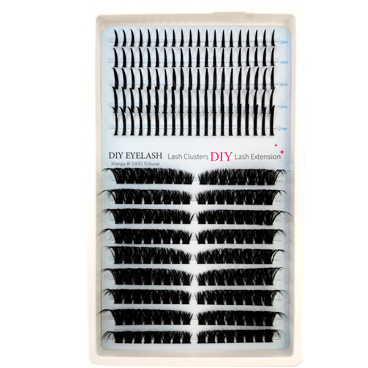 New 80D 100D eyelash group man - Eyelash Extension Doll Eye avaliação e preço