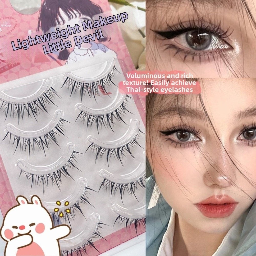 Black Anime Cartoon False Eyel - Eyelash Extension Anime Style avaliação e preço