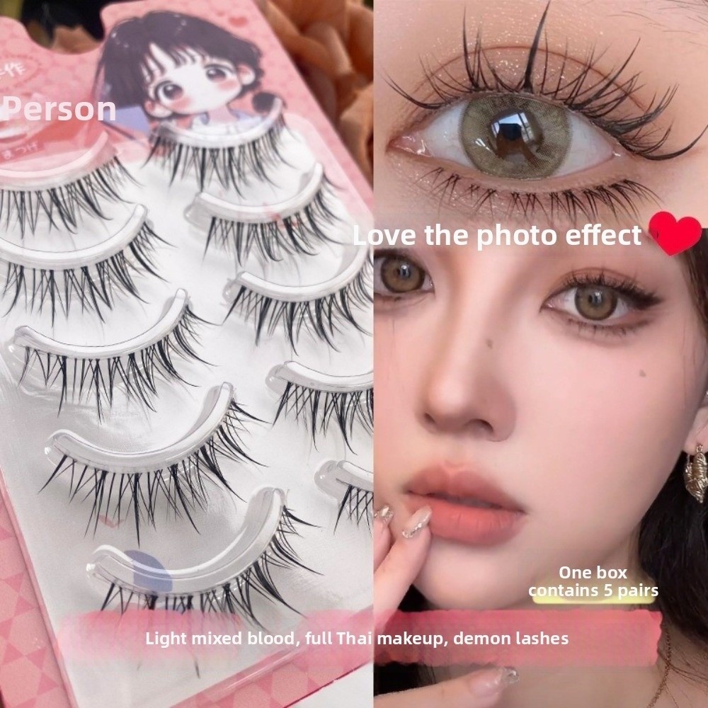 Black Anime Cartoon False Eyel - Eyelash Extension Anime Style avaliação e preço