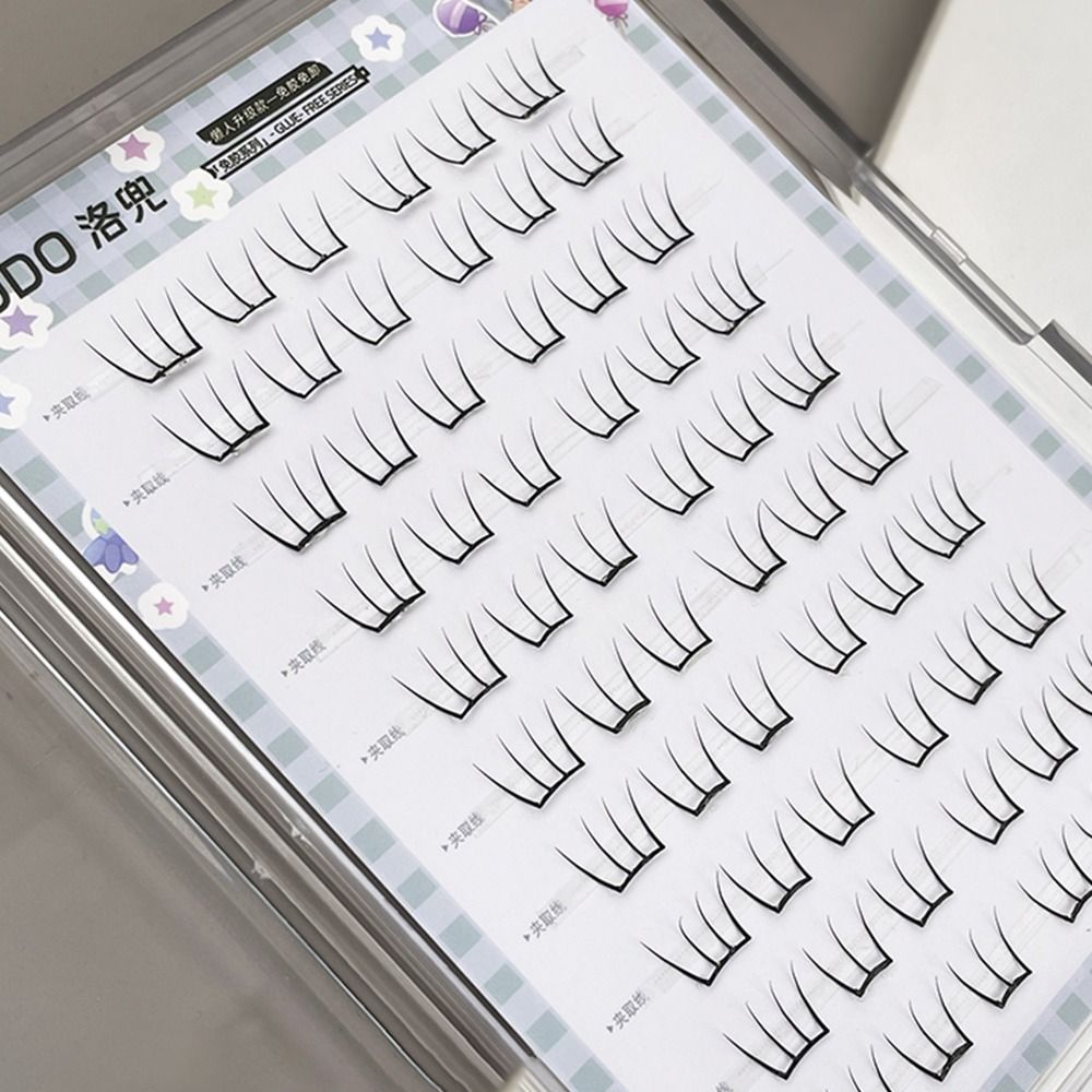 60Pcs No Glue Individual Eyela - Eyelash Extension Anime Style avaliação e preço