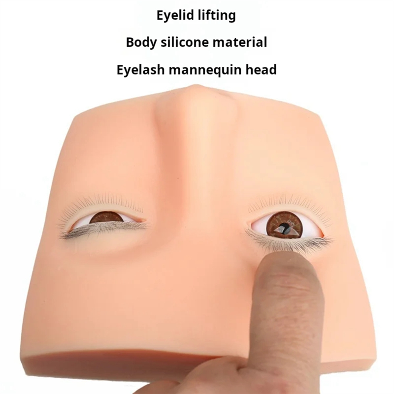 New Real 4 Layers Mannequin He - Eyelash Extension Open Eye avaliação e preço